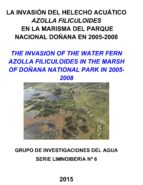 La invasión del helecho acuático azolla filiculoides en la marisma del parque nacional de Doñana en 2005-2008