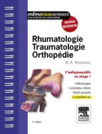 RHUMATOLOGIE - TRAUMATOLOGIE - ORTHOPÉDIE RHUMATOLOGIE - TRAUMATOLOGIE - ORTHOPÉDIE