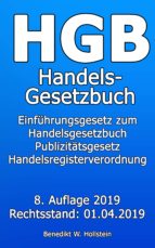 HGB HANDELSGESETZBUCH HGB HANDELSGESETZBUCH