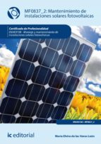 Mantenimiento de instalaciones solares fotovoltaicas. ENAE0108