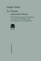 ZUR GENESE AUTONOMER MORAL ZUR GENESE AUTONOMER MORAL