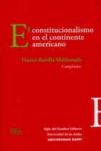 EL CONSTITUCIONALISMO EN EL CONTINENTE AMERICANO EL CONSTITUCIONALISMO EN EL CONTINENTE AMERICANO