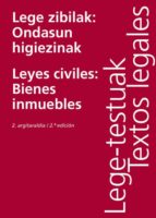 LEGE ZIBILAK: ONDASUN HIGIEZINAK/LEYES CIVILES: BIENES INMUEBLES LEGE ZIBILAK: ONDASUN HIGIEZINAK/LEYES CIVILES: BIENES INMUEBLES