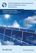 Replanteo y funcionamiento de instalaciones solares fotovoltáicas. ENAE0108