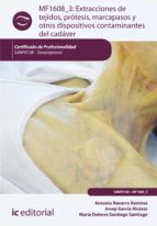 Extracciones de tejidos, prótesis, marcapasos y otros dispositivos contaminantes del cadáver. SANP0108
