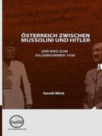 ÖSTERREICH ZWISCHEN MUSSOLINI UND HITLER ÖSTERREICH ZWISCHEN MUSSOLINI UND HITLER
