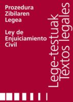 PROZEDURA ZIBILAREN LEGEA/LEY DE ENJUICIAMIENTO CIVIL PROZEDURA ZIBILAREN LEGEA/LEY DE ENJUICIAMIENTO CIVIL