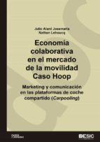 Economía colaborativa en el mercado de la movilidad. Caso Hoop. Marketing y comunicación en las plataformas de coche compartido (Carpooling)